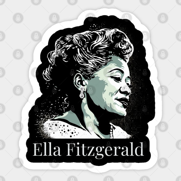 Ella Fitzgerald Sticker by UrbanLifeApparel